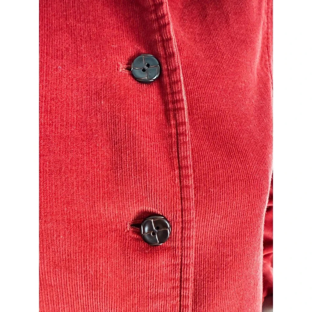 Orvis Burnt Orange Corduroy Barn Utility Jacket Cotton Chore Classic Lined‎ S